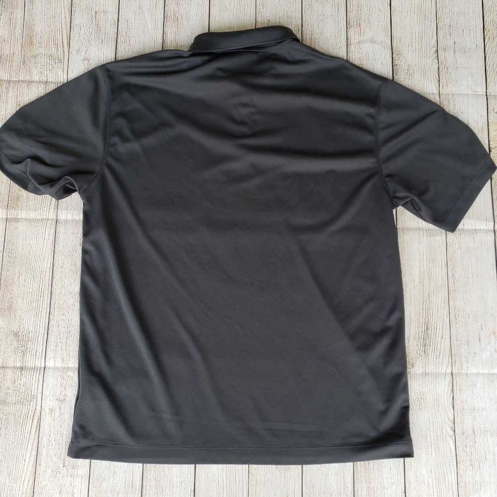 Lot of 2 nike golf drifit polo shirts striped Lg - Picture 3 of 8